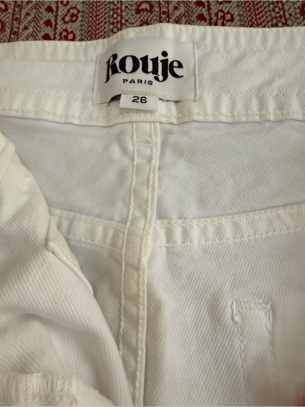 Rouje White Women's Jeans - Clean Denim Finish